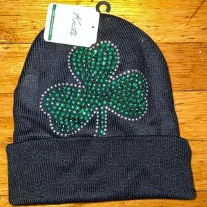 Irish Black Beanie